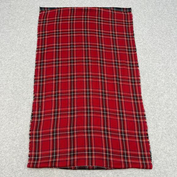 J.Jill Scarf WMNS Red Black Multi Mixed Plaid Tartan Infinity Winter Holiday - Picture 4 of 8